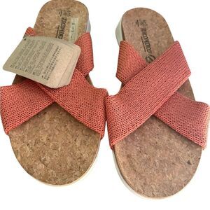 Arcopedico Pantanal Brick Cross-Strap Cork Sandals